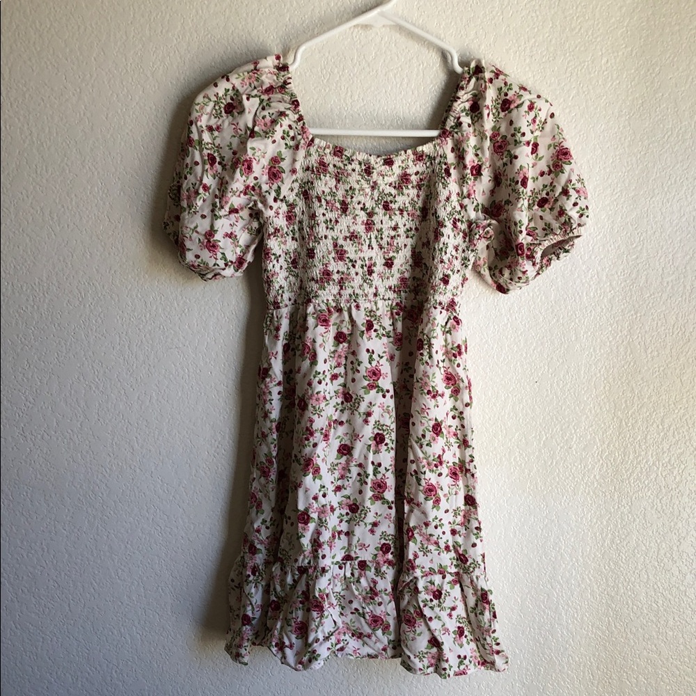 Children place Floral Puff Sleeve Dress10/12